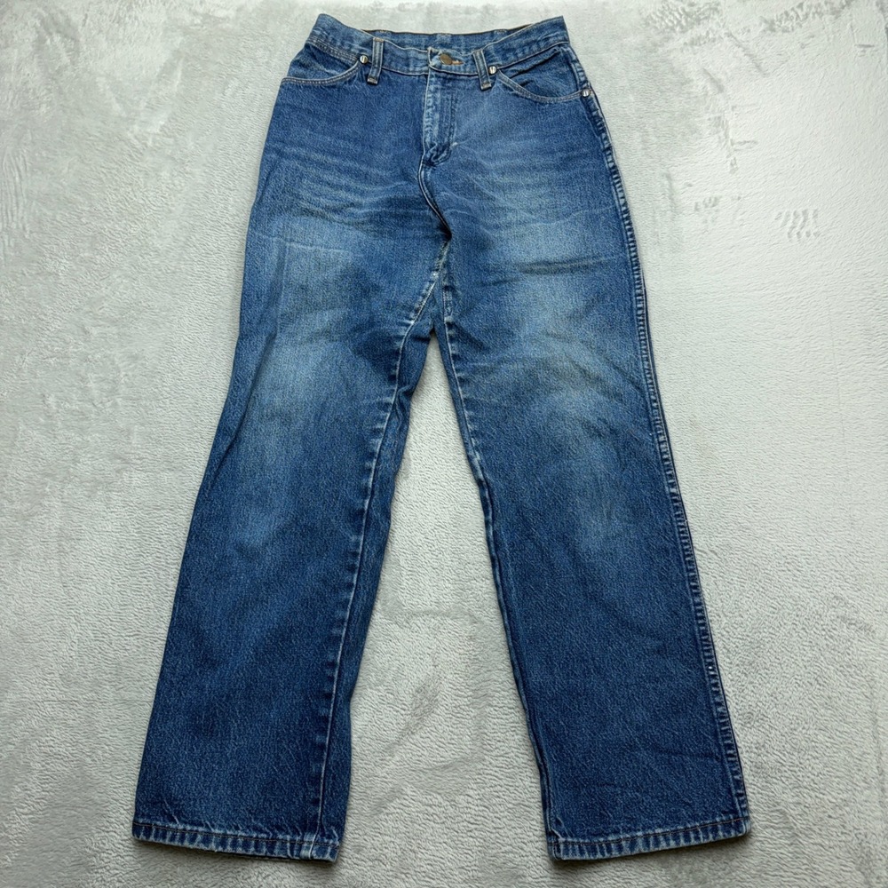 Vintage Wrangler 13MWZ Jeans Womens 10 High Rise Straight Leg Denim USA Made